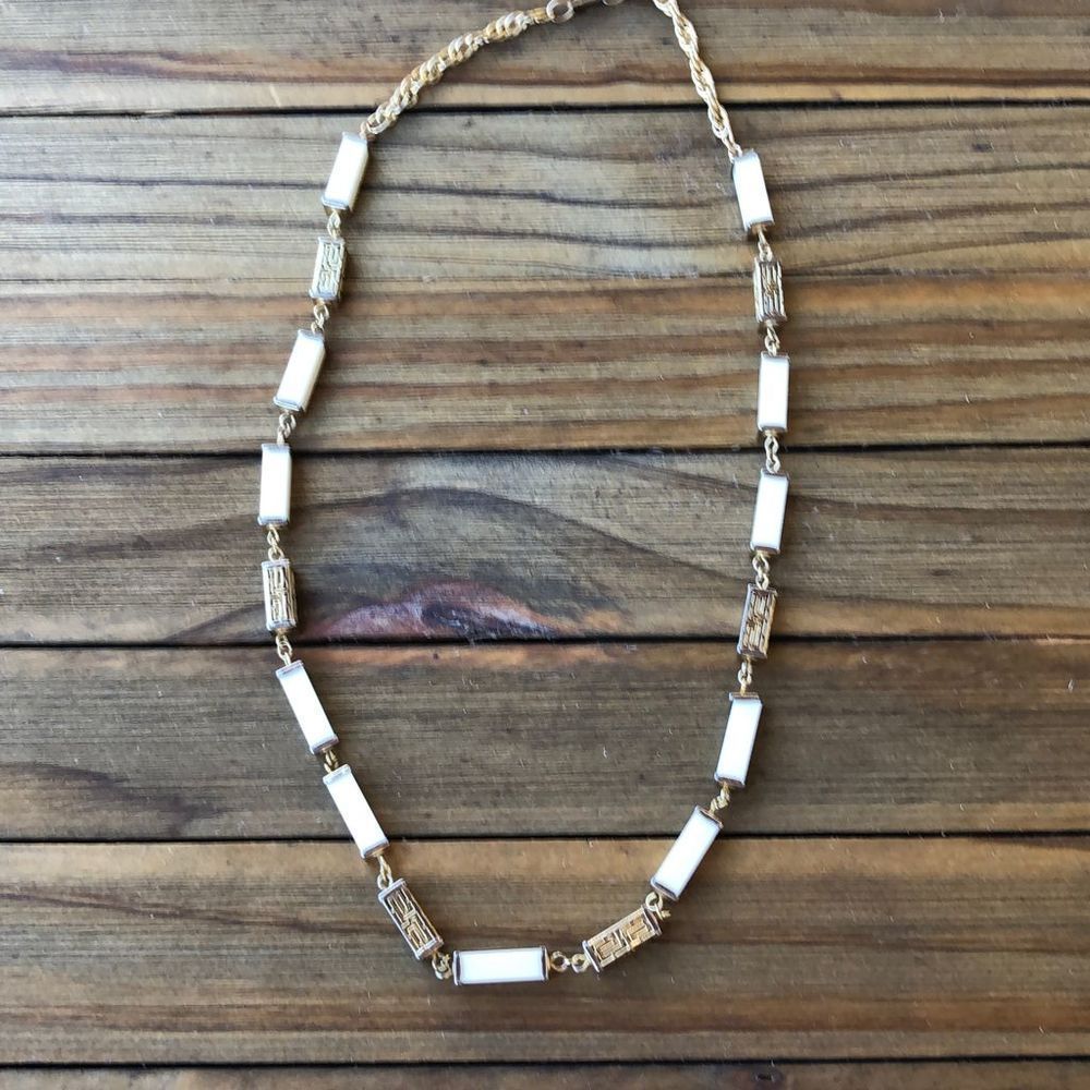 Vintage Rare Hobe Rectangular Beaded Geometric Cr… - image 1